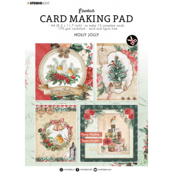 Holly Jolly A4 Card Making Pad (SL-ES-CMP09)