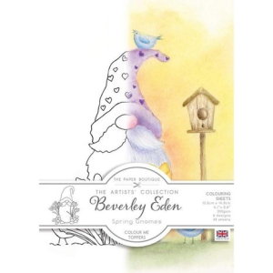 The Paper Boutique Spring Gnomes A6 Colour Me Toppers (PB1802)