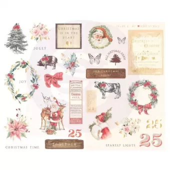 Prima Marketing Christmas in the Country Chipboard stickers (995331)