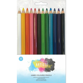 Docrafts Artiste Jumbo Coloured Pencils (12pcs) (DOA 856107)