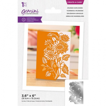 Gemini Splendid Sunflowers Create-a-Card Dies (GEM-MD-CAD-SPSU)