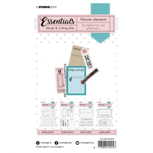 Studio Light • Snijmal + stempel planner essentials Planner elements nr.02 (SL-PES-SCD02)