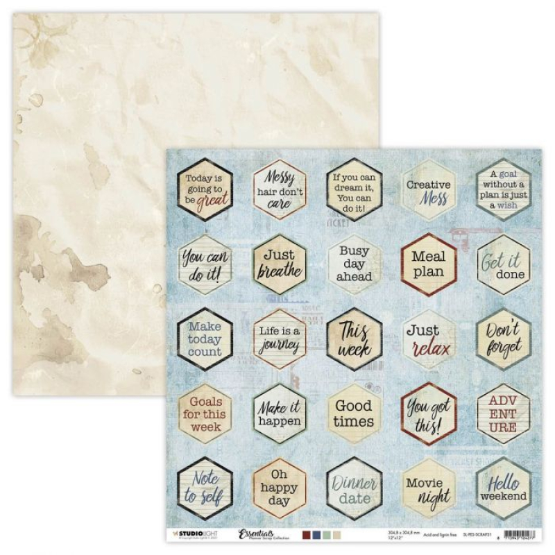 Studio Light • Scrap planner essentials Tekstlabels nr.31 (SL-PES-SCRAP31)