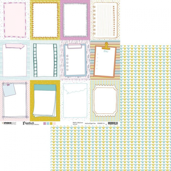 Studio Light • Essentials planners scrap collection nr.116 (SCRAPUS116)