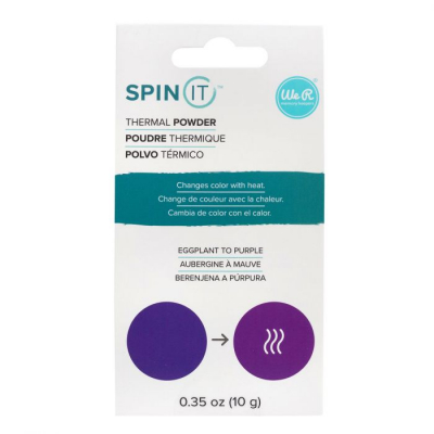 We R Memory Keepers • Spin IT thermal powder Eggplant to Purple