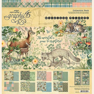 Graphic 45 Woodland Friends 8x8 Pad ( 4502134)