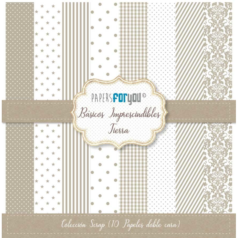 Papers For You Basicos Imprescindibles Tierra Scrap Paper Pack (10pcs) (PFY-3658)