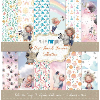 Papers For You Best Friends Forever Scrap Paper Pack (6pcs) (PFY-4000)