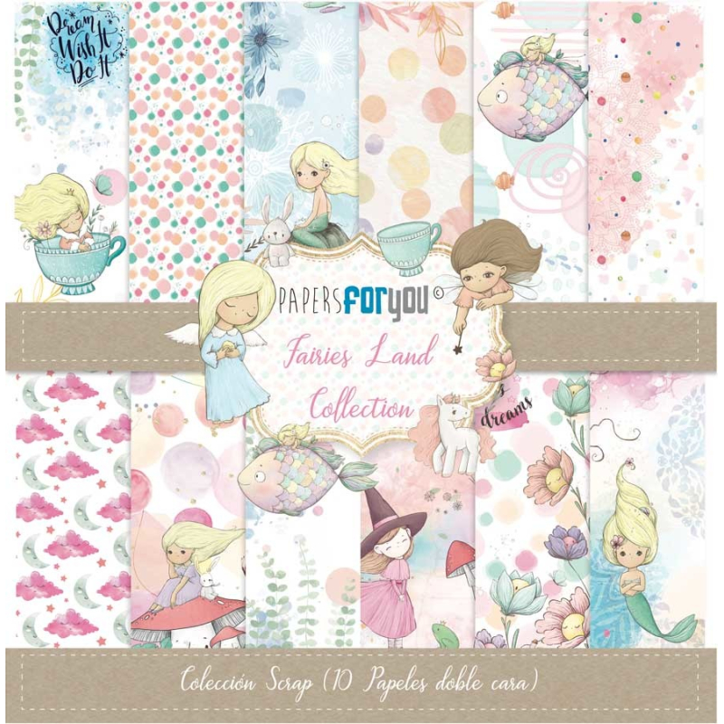 Papers For You Fairies Land Scrap Paper Pack (10pcs) (PFY-4067) ( PFY-4067)