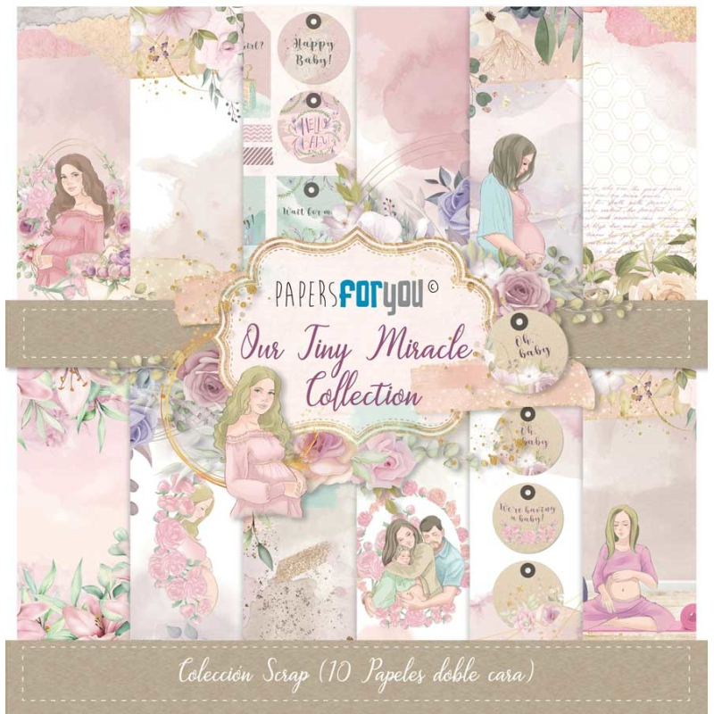 Papers For You Our Tiny Miracle Scrap Paper Pack (10pcs) (PFY-4385)