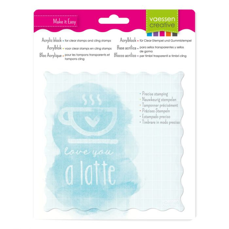 Vaessen Creative • Acrylblok 16x16cm (1009-020)
