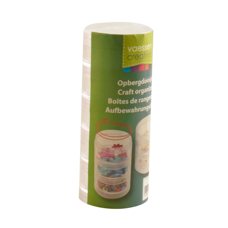Vaessen Creative Ronde sorteerbakjes 5cm set 5 stuks (1125-52)