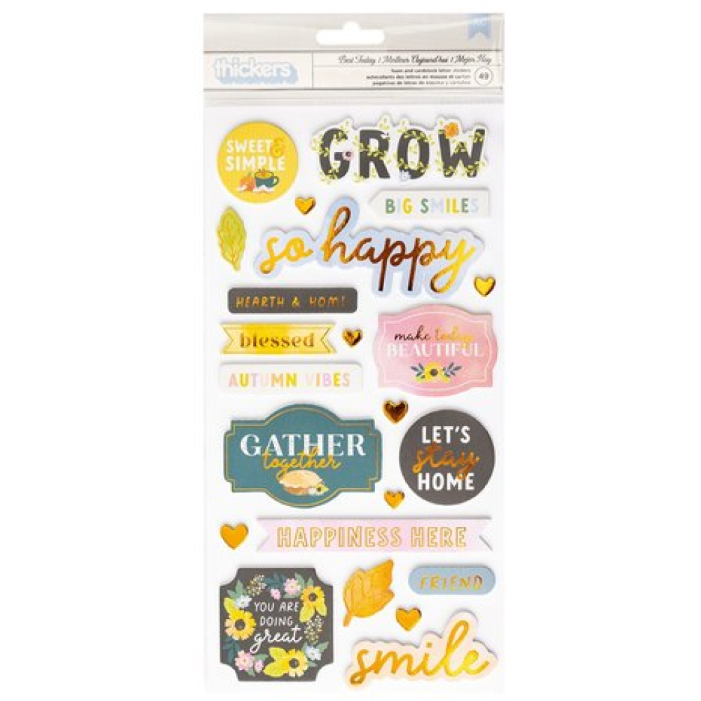 American Crafts Thickers Garden Shoppe Best Today (49pcs) (34013786)