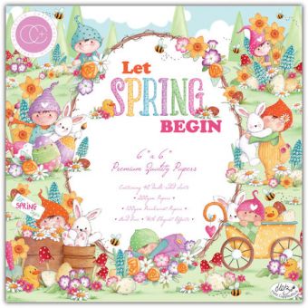 Craft Consortium Let Spring Begin 6x6 Inch Paper Pad (CCPPAD041B)