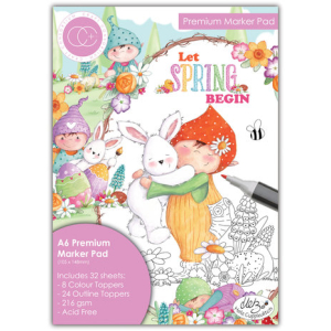 Craft Consortium Let Spring Begin A6 Premium Marker Pad (CCPPAD041D)