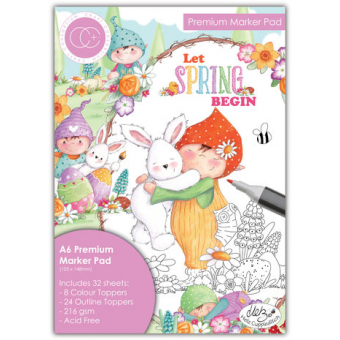 Craft Consortium Let Spring Begin A6 Premium Marker Pad (CCPPAD041D)