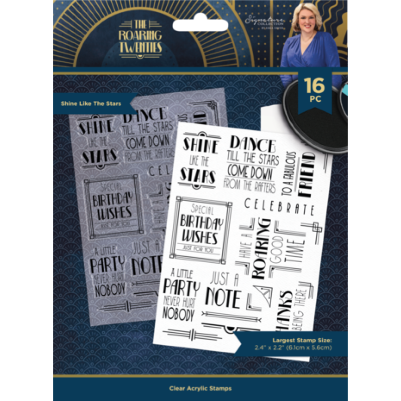 Crafter's Companion The Roaring Twenties Clear Stamp Shine Like the Stars (S-TRT-CA-ST-SLTS)