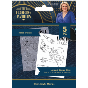 Crafter's Companion The Roaring Twenties Clear Stamp Raise a Glass (S-TRT-CA-ST-RAG)