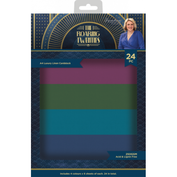 Crafter's Companion The Roaring Twenties A4 Luxury Linen Card Pack (S-TRT-LINEN) ( S-TRT-LINEN)