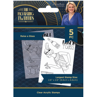 Crafter's Companion The Roaring Twenties Clear Stamp Raise a Glass (S-TRT-CA-ST-RAG)