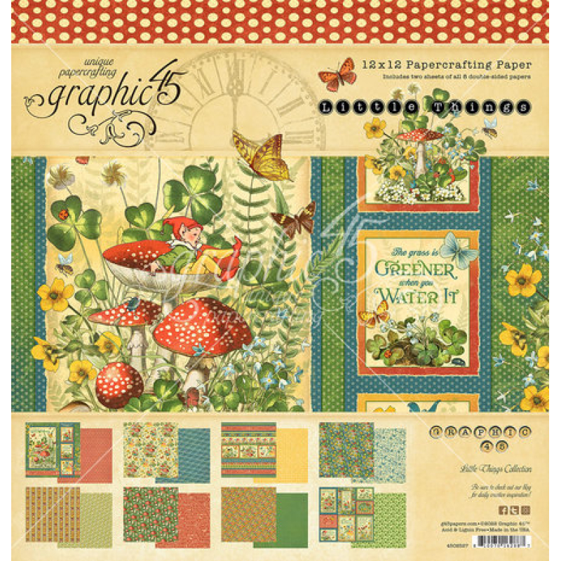 Graphic 45 Little Things 12x12 Inch Collection Pack (4502527)