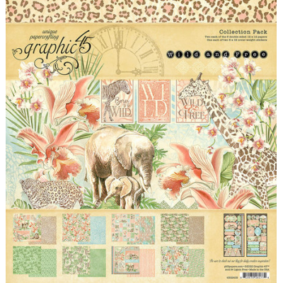 Graphic 45 Wild & Free 12x12 Inch Collection Pack (4502405)