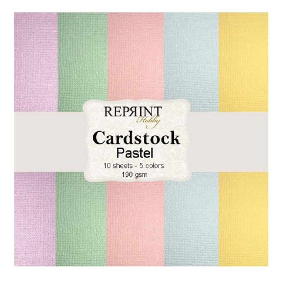 Reprint Cardstock Pastel 12x12 Inch 5 Colors (CSP001)
