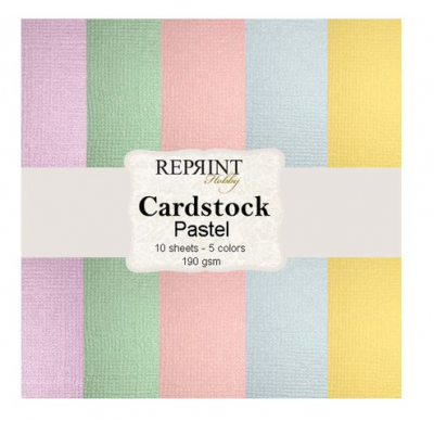 Reprint Cardstock Pastel 12x12 Inch 5 Colors (CSP001)