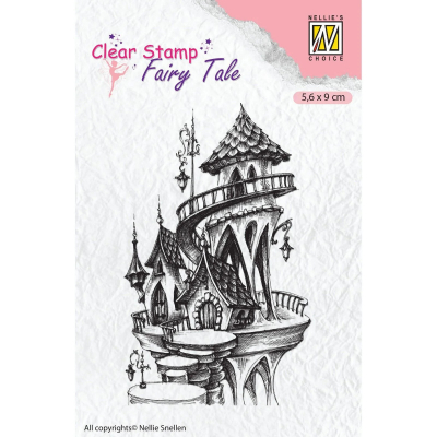 Nellie Snellen • Fairy Tale Clear Stempels Fairy Summer Castle  FTCS010