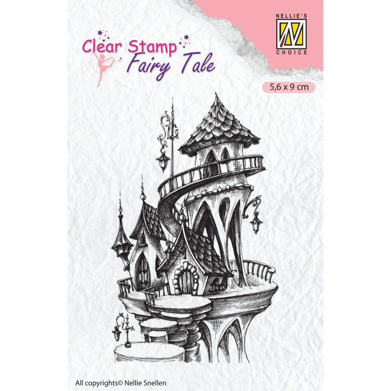 Nellie Snellen • Fairy Tale Clear Stempels Fairy Summer Castle (FTCS010)