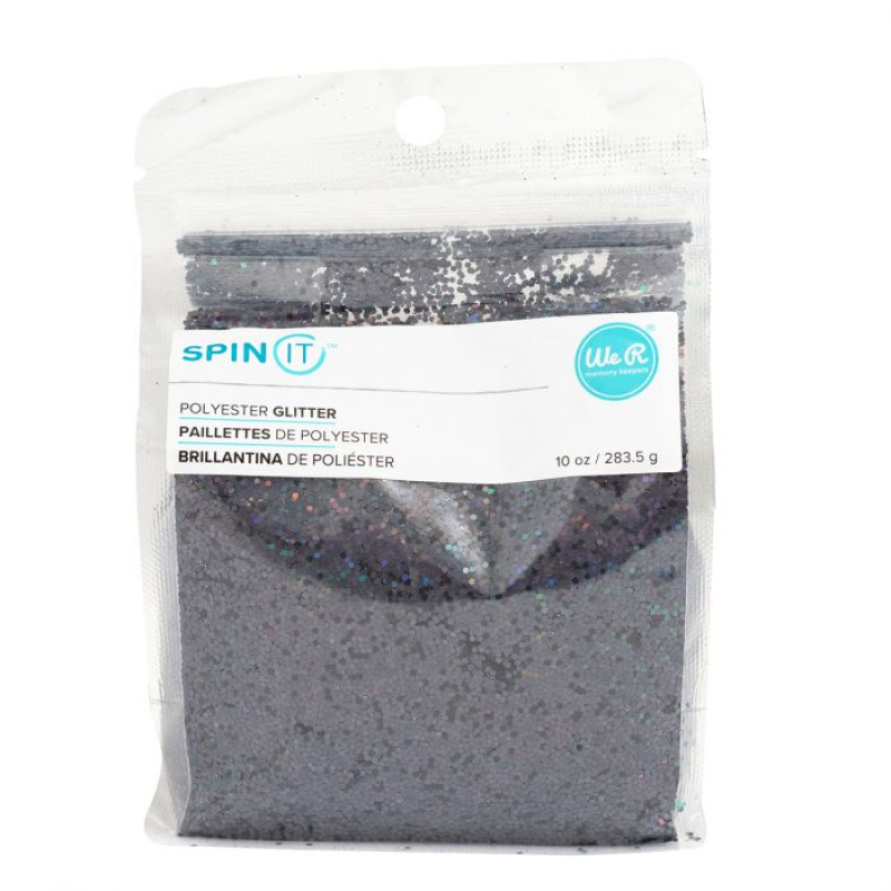 We R Makers • Spin IT super chunky glitter Black (660619)