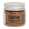 Distress embossing glaze