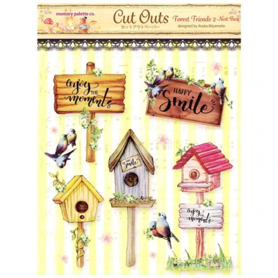 Memory Place Forest Friends 2 Nest Box Cut Outs 