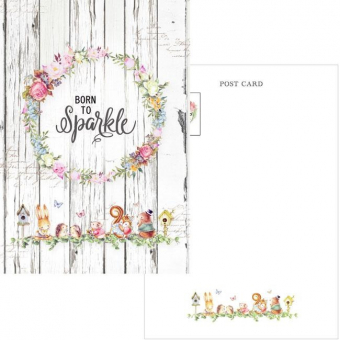 Memory Place Forest Friends Born to Sparkle Postcard (MP-58986)