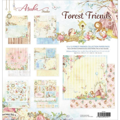 Memory Place Forest Friends 12x12 Inch Paper Pack
