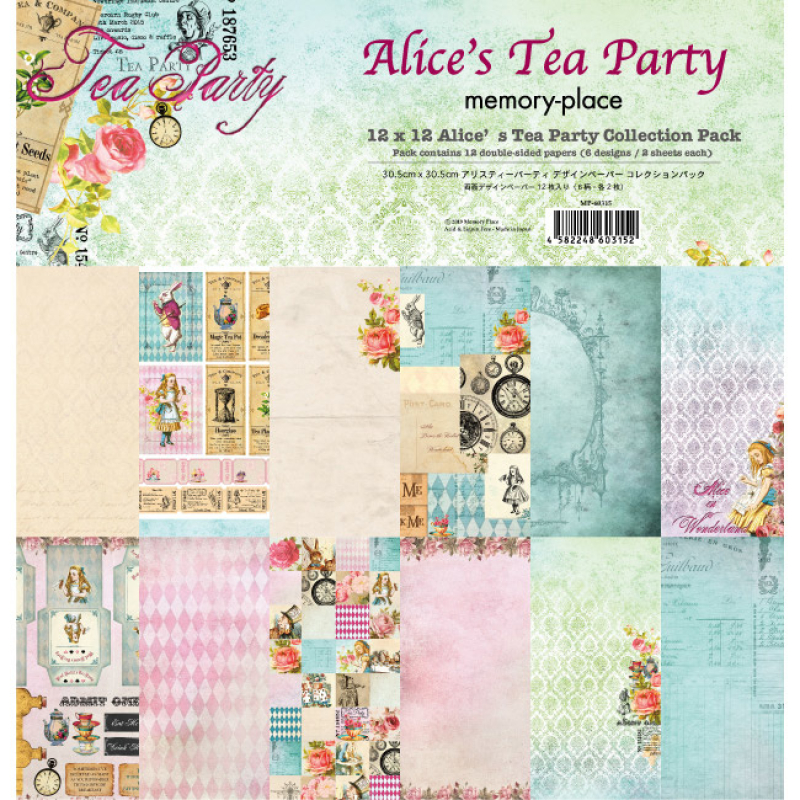Memory Place Alice's Tea Party 12x12 Inch Paper Pack (MP-60315)