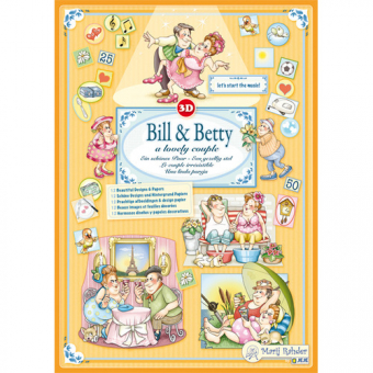 Marije Rahder Bill & Betty 3D A5 Complete Card Set (9.0095)