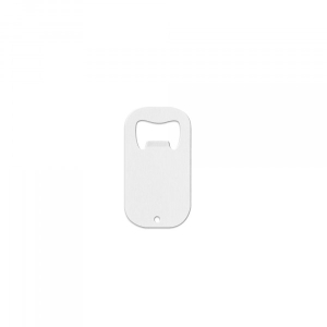 Sublimatie Stainless steel bottle opener 70 x 38 x 1,5 mm White ( BOP-4-W)
