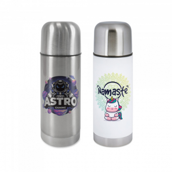 Sublimatie Stainless steel thermo flask 350 ml (zilver) (TMF-350-S-zilver)