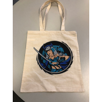 Katoenen draagtas lang hengsel (tas-katoen)