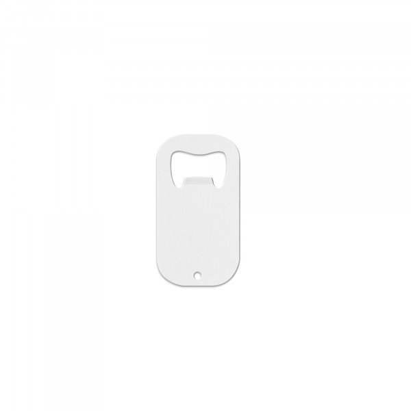 Sublimatie Stainless steel bottle opener 70 x 38 x 1,5 mm White ( BOP-4-W)