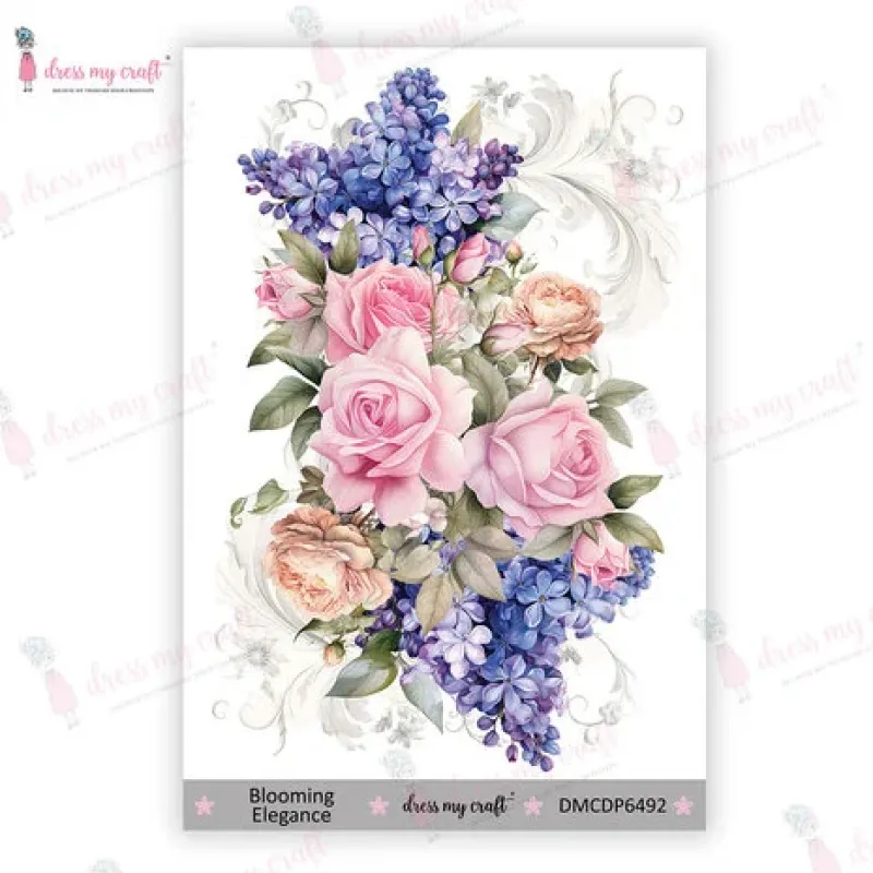 Dress My Craft Transfer Me Mini Blooming Elegance (DMCDP6492)