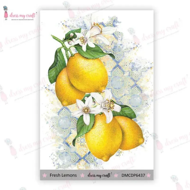 Dress My Craft Transfer Me Mini Fresh Lemons (DMCDP6437)