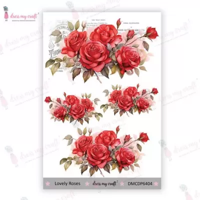 Dress My Craft Transfer Me Mini Lovely Roses (DMCDP6404)