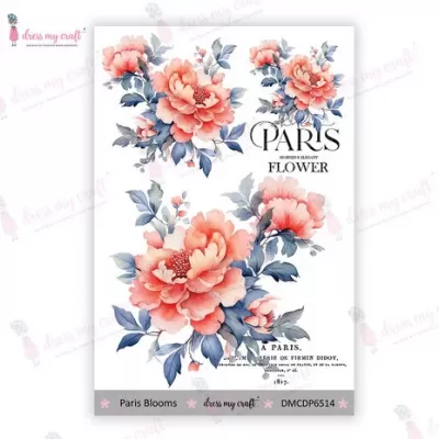 Dress My Craft Transfer Me Mini Paris Blooms (DMCDP6514)