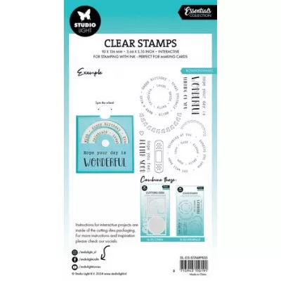 Studio Light Rotation Wheel Essentials Clear Stamp (SL-ES-STAMP633)