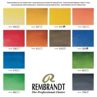 Rembrandt Aquarelverf houten kist set Traditional | 12 x 10 ml tubes + accessoires (05840015)