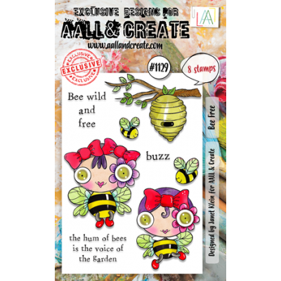 Aall and Create Stamp Set A6 Bee Free (AALL-TP-1129)