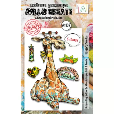 Aall and Create Stamp Set A7 Giraffe's Paradise (AALL-TP-1128)