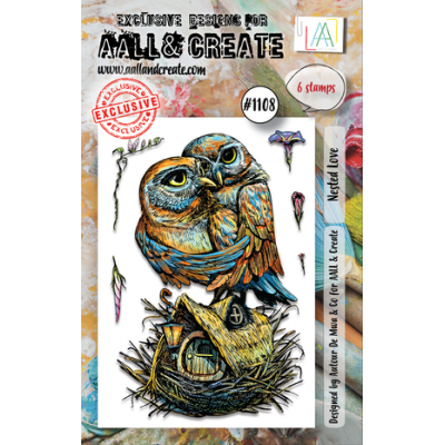 Aall and Create Stamp Set A7 Nested Love (AALL-TP-1108)